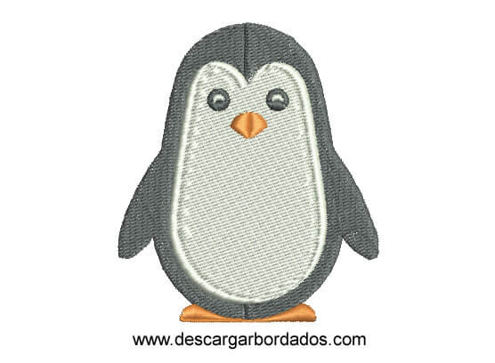 Bordado de pingüino Bordado de pingüino