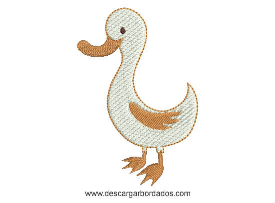 Diseño Bordado de Pato Diseño Bordado de Pato