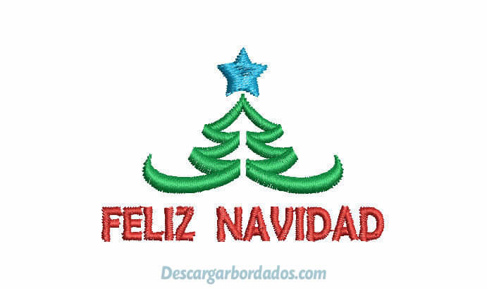 Diseños Bordados de Feliz Navidad