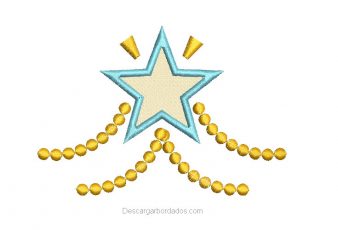 Descargar Bordado de Estrella con Aplicación