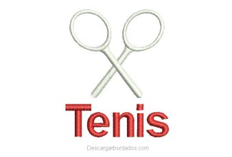 Diseño Bordado de Tenis para Bordar