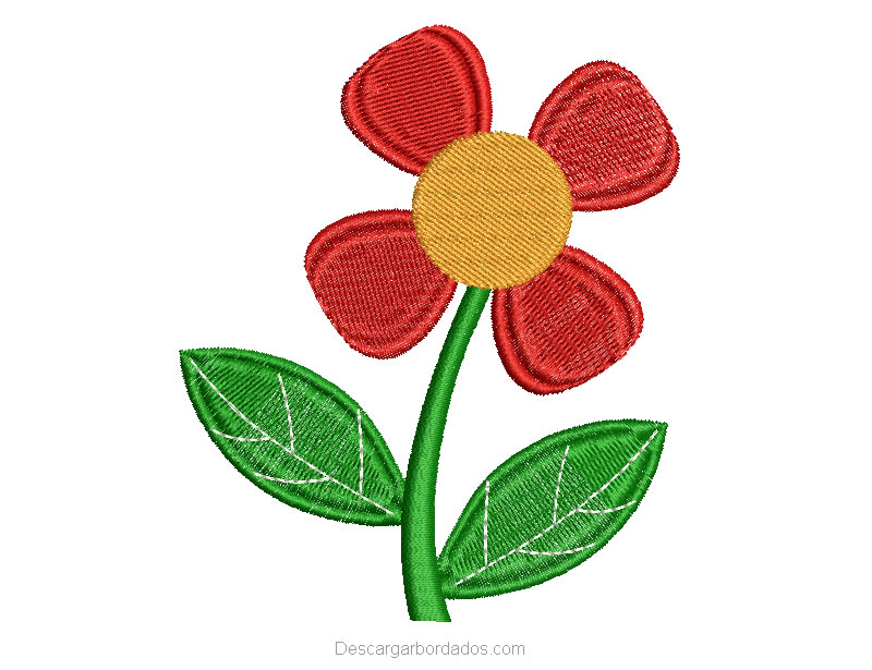 Bordado de Flores para Bordar Gratis - Descargar Bordados