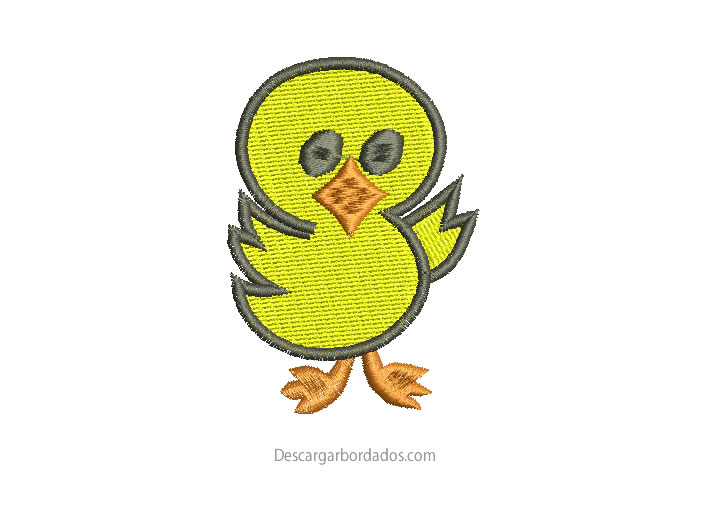 Diseño bordado de pato para Bordar
