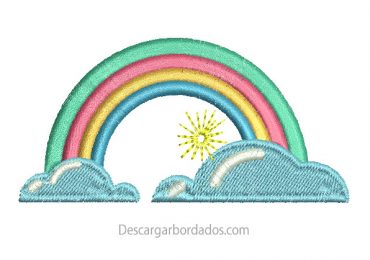 Diseños Bordado de Arcoíris para Bordar