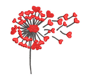Árbol de corazón Diseños de Bordado
