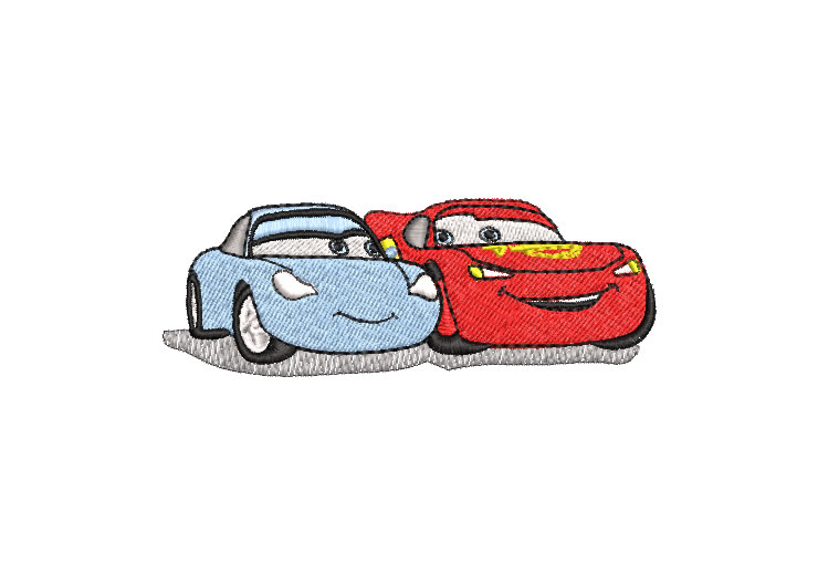 Autos Cars McQueen y Sally Diseños de Bordado