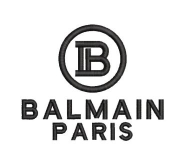 Balmain Paris Logo Diseños de Bordado