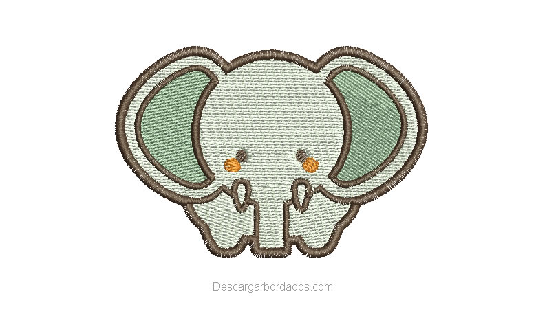Bordado de Elefante Infantil