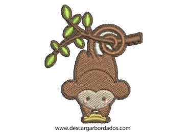 Bordado de Mono Infantil