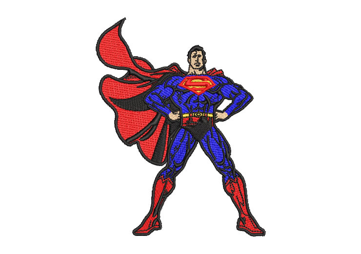 Bordado personaje de superman