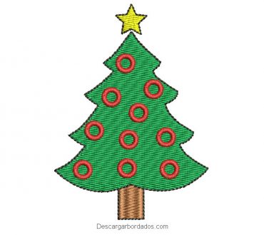 Bordado árbol de navidad para bordar