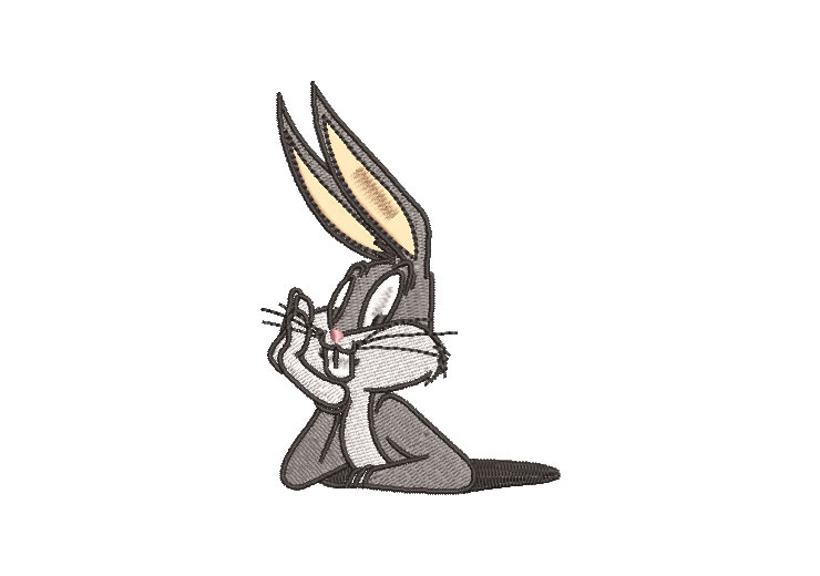 Conejo Bugs Bunny Diseños de Bordado