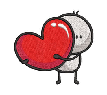 Corazón Dibujo Animado Diseños de Bordado