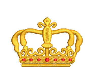 Corona de Rey Clásico Diseños de Bordado