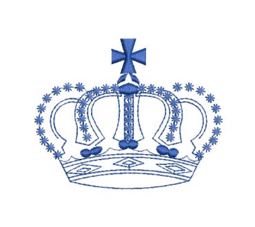 Corona de Rey con Cruz Diseños de Bordado