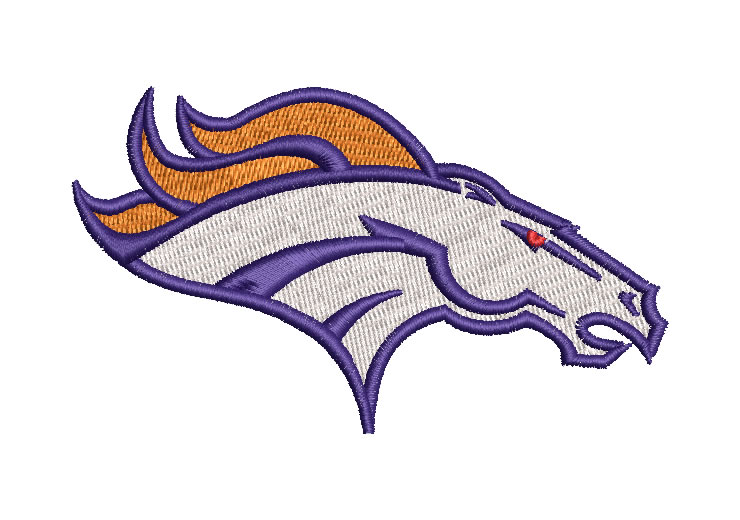 Denver Broncos Logo Diseños de Bordado