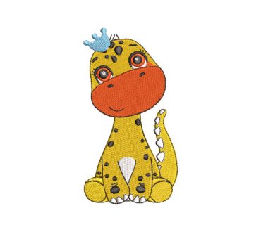 Dinosaurio Infantil Sentado Diseños de Bordado