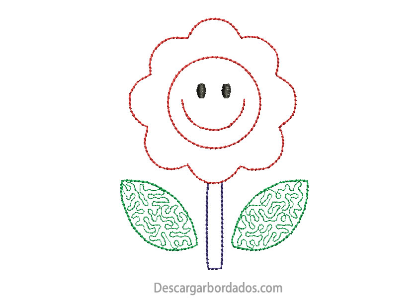 Diseño de Girasol para Bordar Gratis - Descargar Bordados