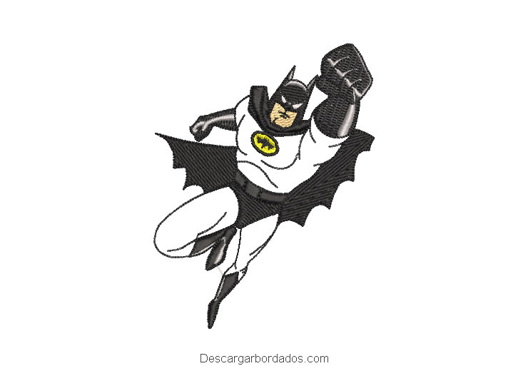 Diseño bordado Batman volando - Descargar Diseños de Bordados