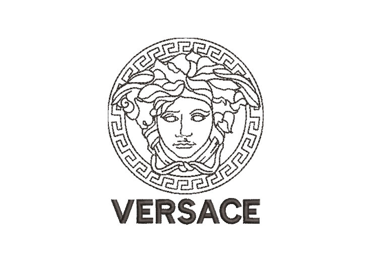 Diseño bordado de logo Versace - Descargar Diseños de Bordados