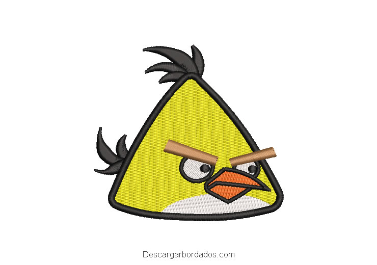 Diseño Bordado Angry Birds Chuck