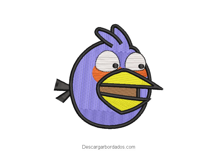 Diseño Bordado Angry birds Blues
