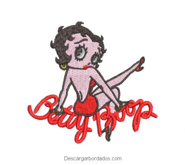 Diseño Bordado Letra de Betty Boop