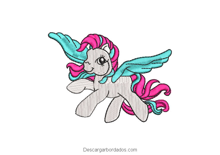 Diseño Bordado My Little Pony Volando