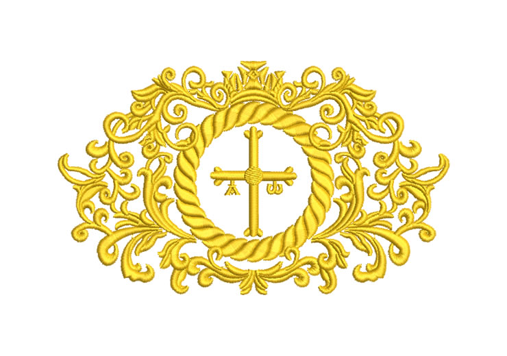 Bordado Ornamental Cruz y la Corona