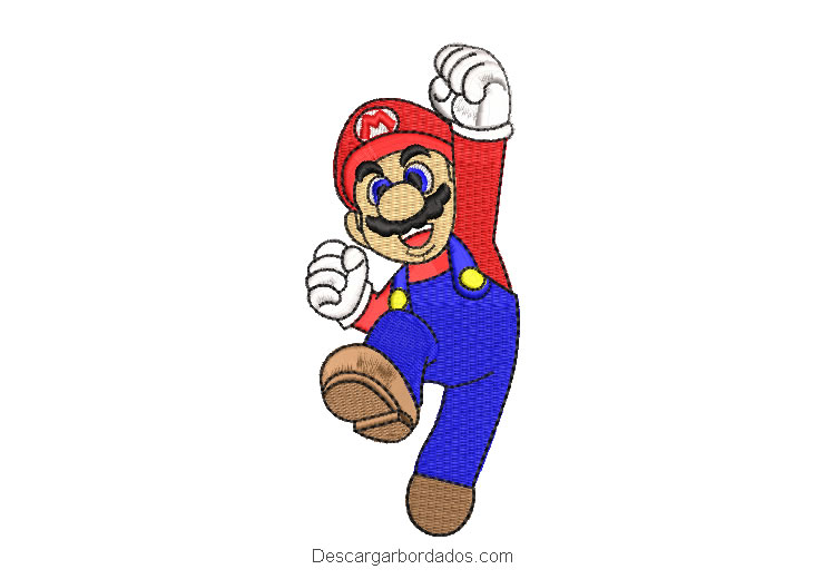 Diseño Bordado Super Mario Bros