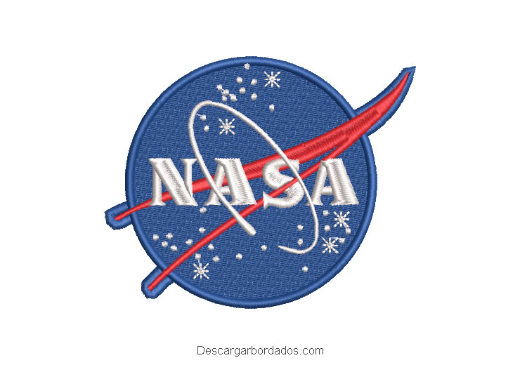 Diseño Bordado logo Escudo de NASA
