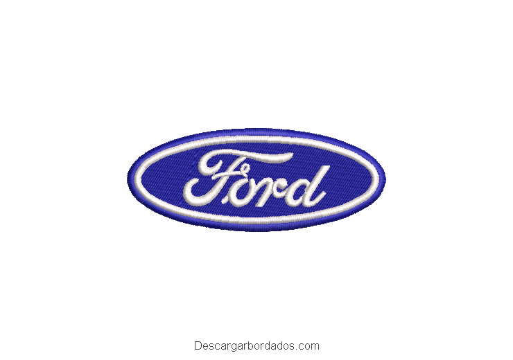 Diseño Bordado logo de Ford