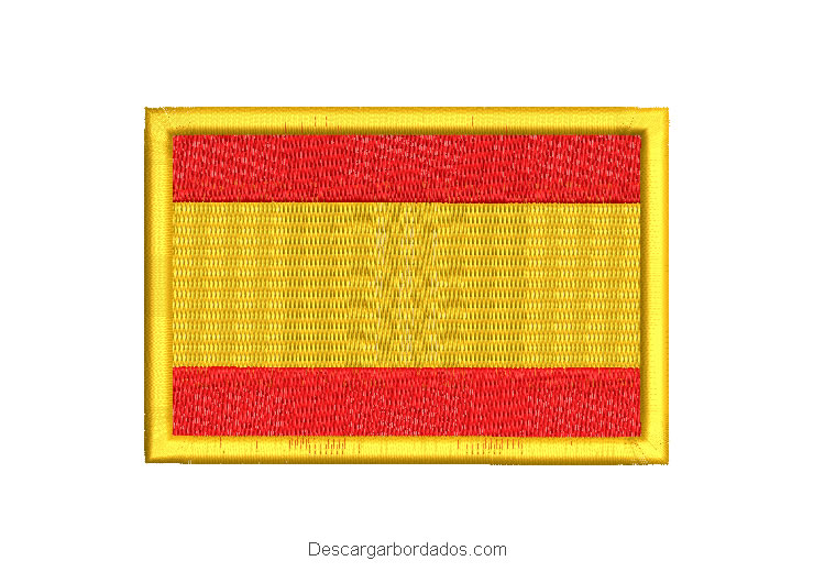Diseño bordado bandera de españa