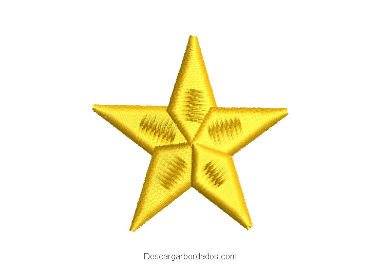 Diseño bordado de mini estrella