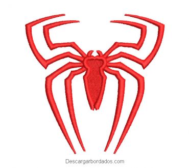 Diseño borddo logo de hombre araña