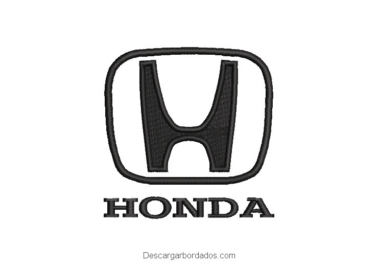 Diseño de bordado Logo Honda