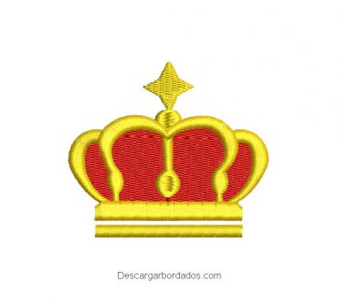 Diseño Bordado Corona de Rey