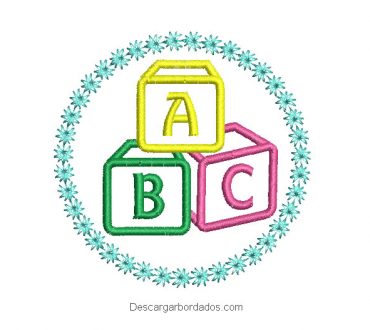 Diseño Bordado de Letras ABC
