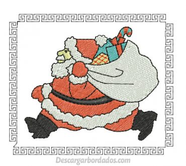 Diseño Bordado de Navidad Papa Noel