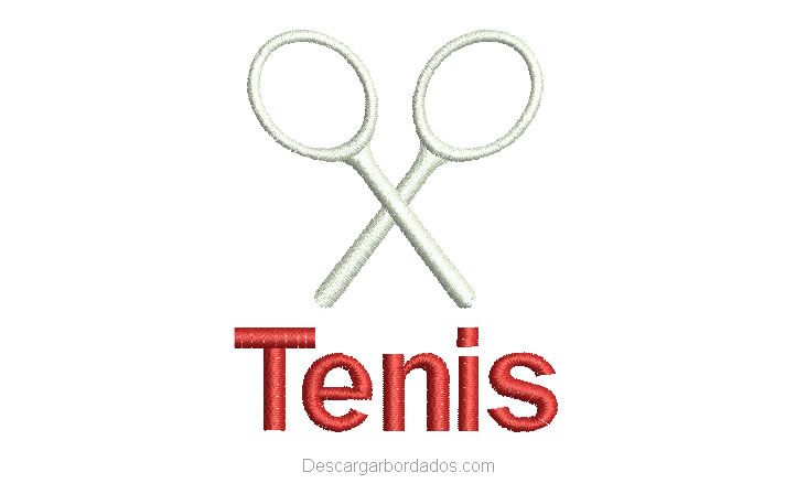 Diseño Bordado de Tenis