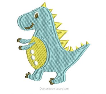 Diseño Bordado de dinosaurio