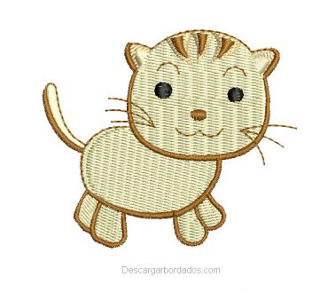 Diseño Bordado de gatito