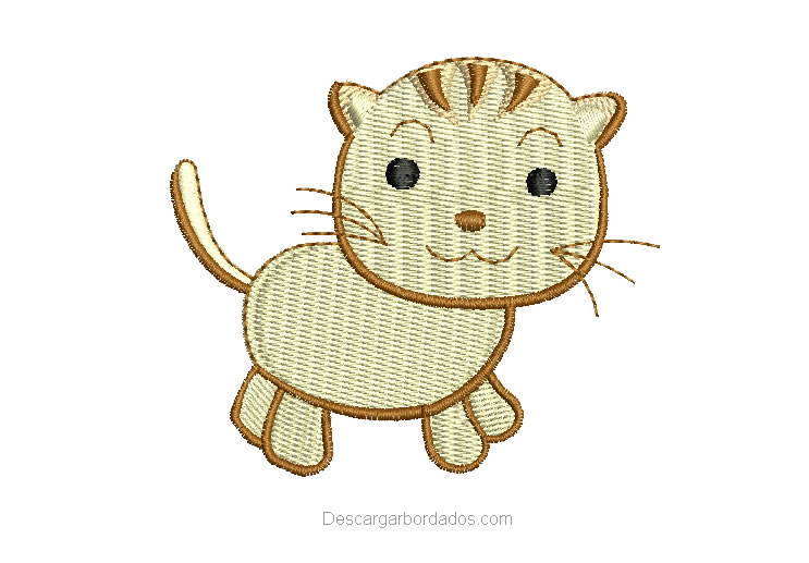 Diseño Bordado de gatito