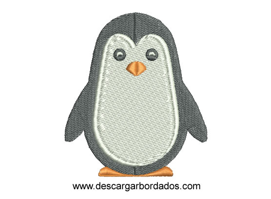 Diseño Bordado de pinguino