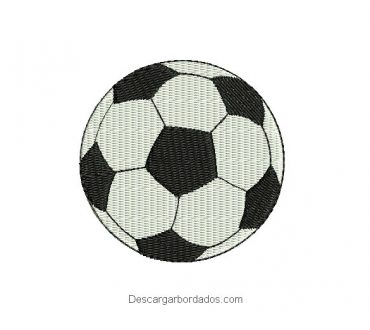 Diseño bordado balón de fútbol