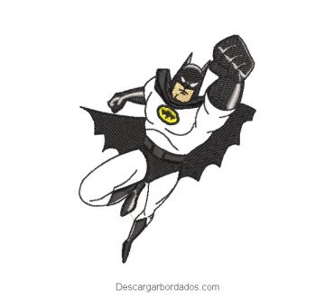 Diseño bordado batman volando