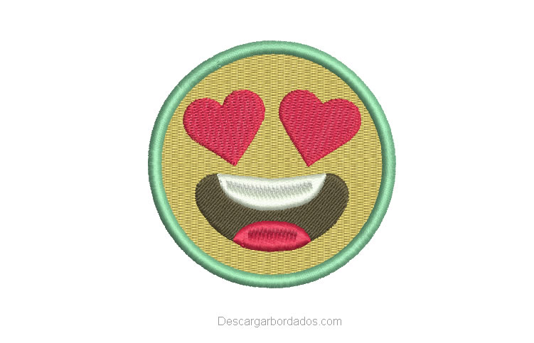Diseño bordado de Emoji