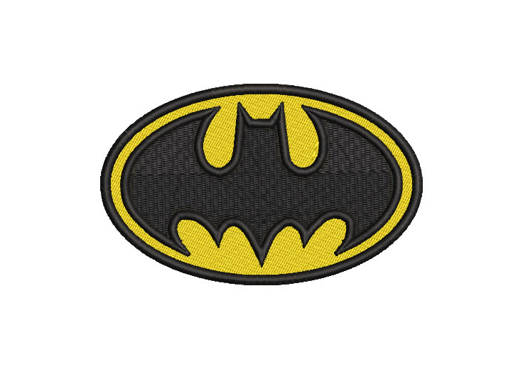 Diseño bordado logo de batman