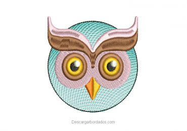 Diseños bordado de búho para bordar