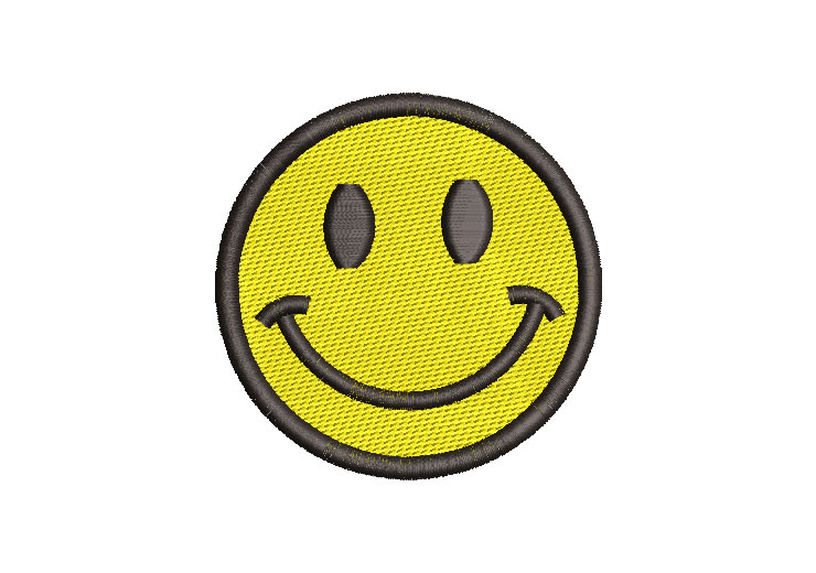 Emoji Carita Feliz Diseños de Bordado